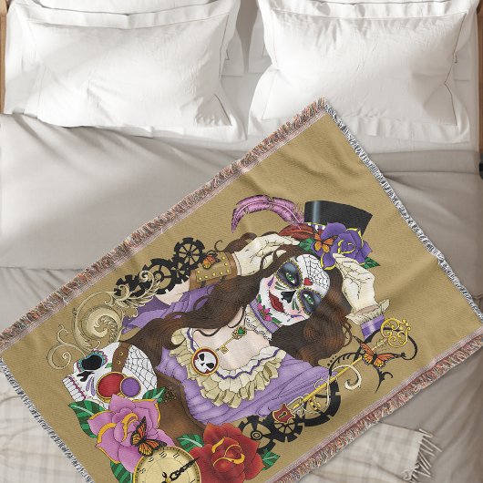 Steampunk Sugar Skull Decke