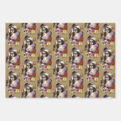 Steampunk Sugar Skull Geschenkpapier Set (Vorderseite)