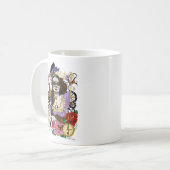 Steampunk Sugar Skull Kaffeetasse (Vorderseite Links)
