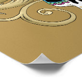 Steampunk Sugar Skull Poster (Ecke)