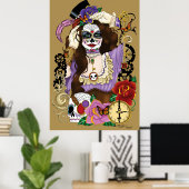 Steampunk Sugar Skull Poster (Heimbüro)