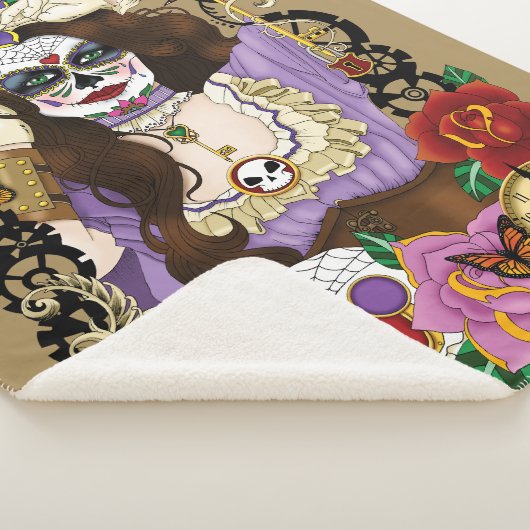 Steampunk Sugar Skull Sherpadecke (3/4)