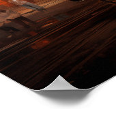 Steampunk Sunset Boulevard: Zeppelin Street Parade Poster (Ecke)