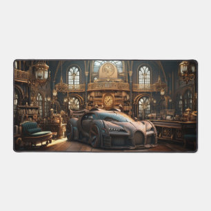Steampunk Super Car Speed Auto Desk Mat Schreibtischunterlage