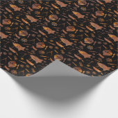 Steampunk Super Colorful Rusty Airships Geschenkpapier (Ecke)