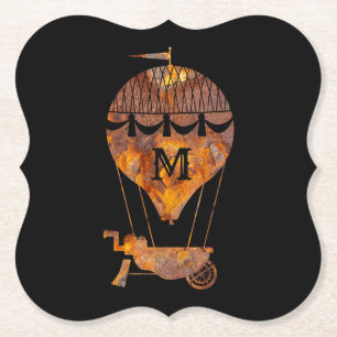 Steampunk Super Colorful Rusty Hot Air Ballon Untersetzer