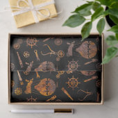 Steampunk Super Colorful Rusty Hot Air Balloons Seidenpapier (Geschenk)