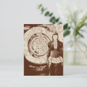Steampunk Sylvia Postkarte (Stehend Vorderseite)