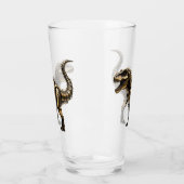 Steampunk T-Rex Mech – Messing-Dino-Bestie Glas (Links)
