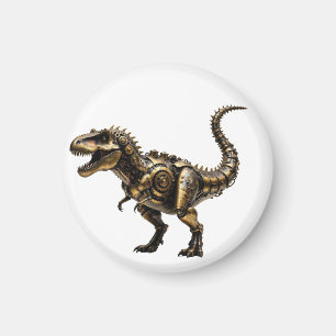 Steampunk T-Rex Mech – Messing-Dino-Bestie Magnet