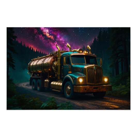 Steampunk Tanker Truck Poster (Vorderseite)