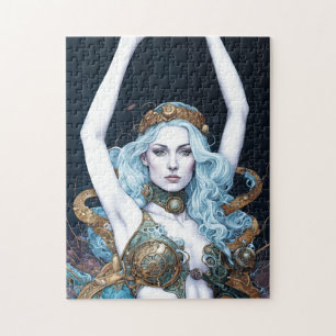 Steampunk-Tanzende Frau Puzzle