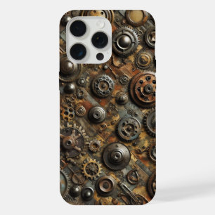 Steampunk-Tarnung, Industriedesign, Tarnung iPhone 15 Pro Max Hülle