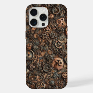 Steampunk-Tarnung, Industriedesign, Tarnung iPhone 15 Pro Max Hülle