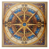 Steampunk Tarot Star Pattern#1 ID1081 Fliese (Vorderseite)