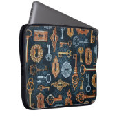 Steampunk-Tasten und Tastenmuster für Laptop-Sieb Laptopschutzhülle (Vorne Rechts)