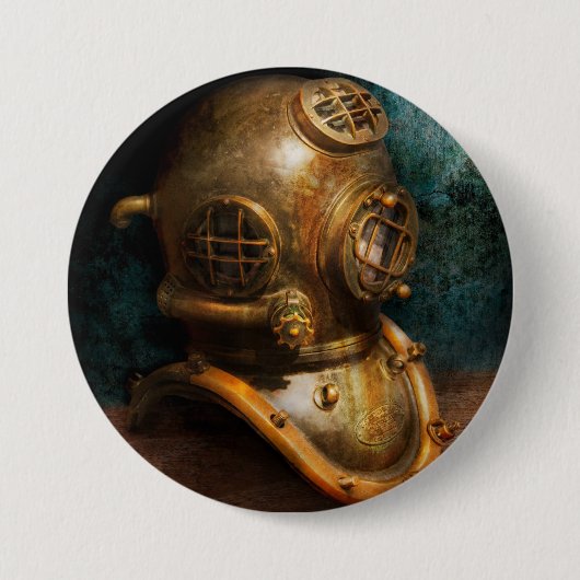 Steampunk - Tauchen - Der Tauchhelm Button (Vorderseite)