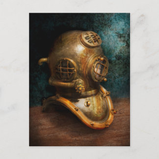 Steampunk - Tauchen - Der Tauchhelm Postkarte