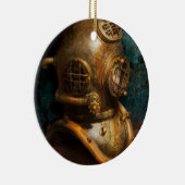 Steampunk - Tauchen - der Tauchsturzhelm Keramik Ornament (Rechts)