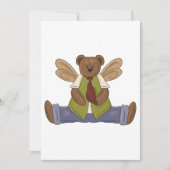 Steampunk Teddy Bear mit Fairy Wings Einladung (Vorderseite)