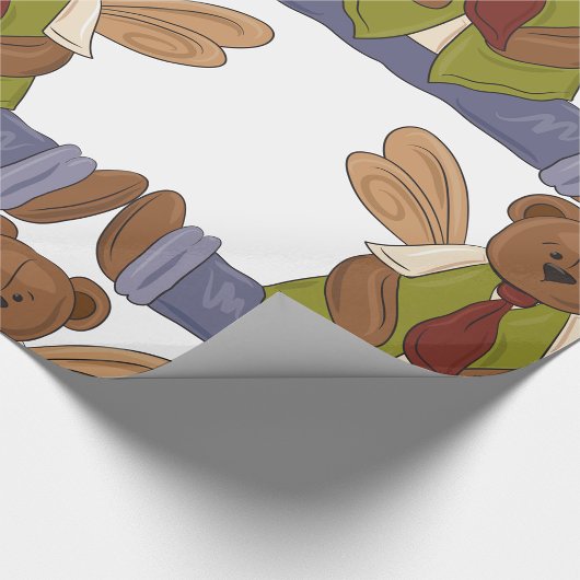 Steampunk Teddy Bear mit Fairy Wings Geschenkpapier