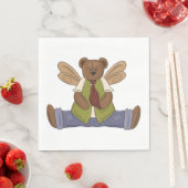 Steampunk Teddy Bear mit Fairy Wings Serviette (Beispiel)