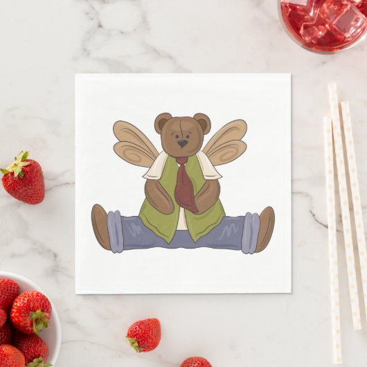 Steampunk Teddy Bear mit Fairy Wings Serviette (Beispiel)