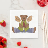 Steampunk Teddy Bear mit Fairy Wings Serviette