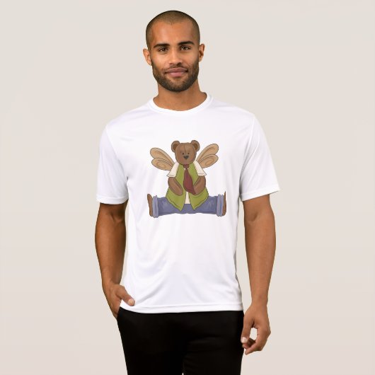 Steampunk Teddy Bear mit Fairy Wings T-Shirt (Vorne ganz)