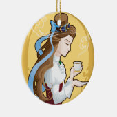 Steampunk Tee-Zeit Keramikornament (Rechts)