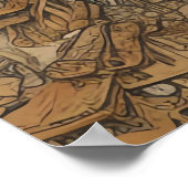 Steampunk Teen auf der Spitze der Stadt Poster (Ecke)