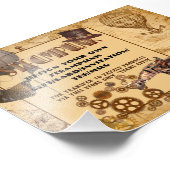 STEAMPUNK Template-Übertragung auf jedes Geschenk/ Fotodruck (Ecke)