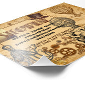 STEAMPUNK Template-Übertragung auf jedes Geschenk/ Fotodruck (Ecke)