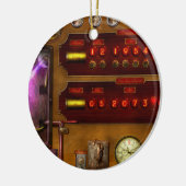 Steampunk - Temporaler Flux Keramik Ornament (Links)