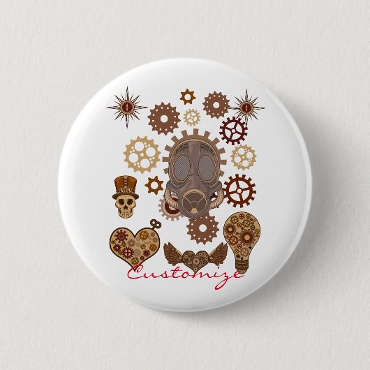 Steampunk Theme Thunder_Cove Button (Vorderseite)