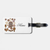 Steampunk Theme Thunder_Cove Gepäckanhänger (Rückseite horizontal)