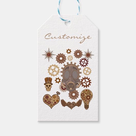 Steampunk Theme Thunder_Cove Geschenkanhänger (Vorderseite)