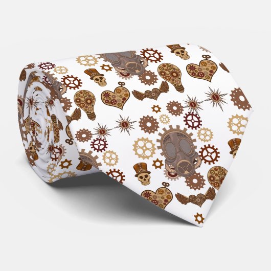Steampunk Theme Thunder_Cove Krawatte (Gerollt)