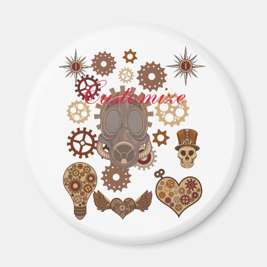Steampunk Theme Thunder_Cove Magnet (Vorne)