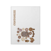 Steampunk Theme Thunder_Cove Notizblock (Rotiert)