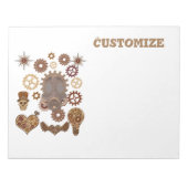 Steampunk Theme Thunder_Cove Notizblock (Vorderseite)
