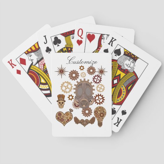 Steampunk Theme Thunder_Cove Spielkarten (Rückseite)