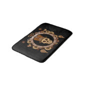 Steampunk Theme Top Hat Skull Thunder_Cove Badematte (Schrägansicht)