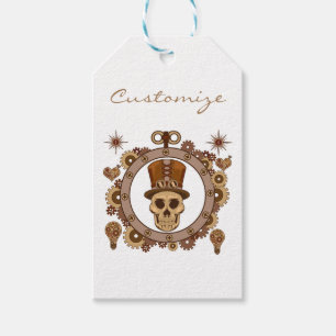 Steampunk Theme Top Hat Skull Thunder_Cove Geschenkanhänger