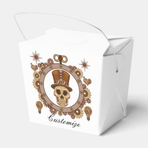 Steampunk Theme Top Hat Skull Thunder_Cove Geschenkschachtel