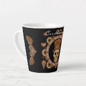 Steampunk Theme Top Hat Skull Thunder_Cove Milchtasse (Linke Ecke)