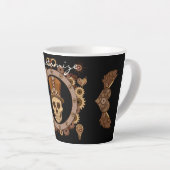 Steampunk Theme Top Hat Skull Thunder_Cove Milchtasse (Rechte Ecke)