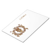 Steampunk Theme Top Hat Skull Thunder_Cove Notizblock (angewinkelt)