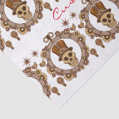 Steampunk Theme Top Hat Skull Thunder_Cove Seidenpapier (Ausschnitt)