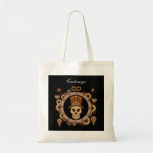 Steampunk Theme Top Hat Skull Thunder_Cove Tragetasche